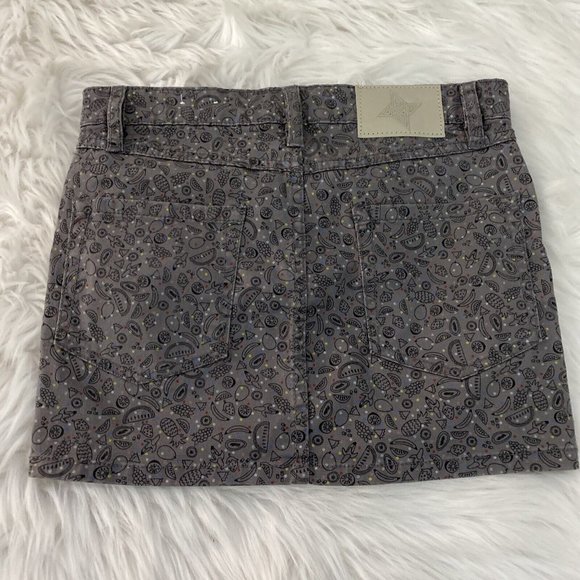 BCBGeneration juniors size 23 gray skirt fruit polka dot - Picture 6 of 10